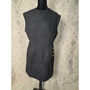 NWT Commense Dress Cocktail Length Size XL Houndstooth Plaid